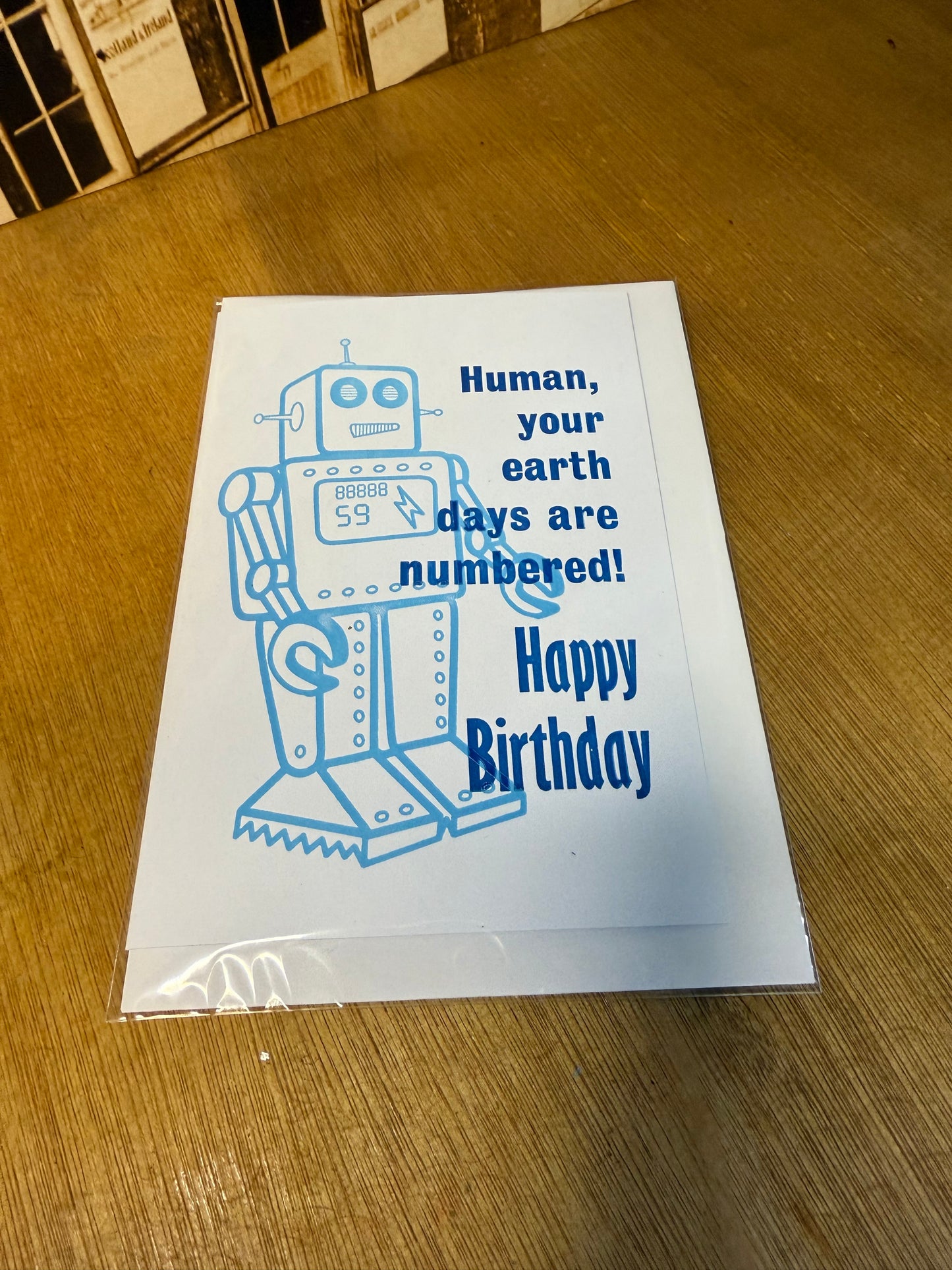 Robot Birthday Card