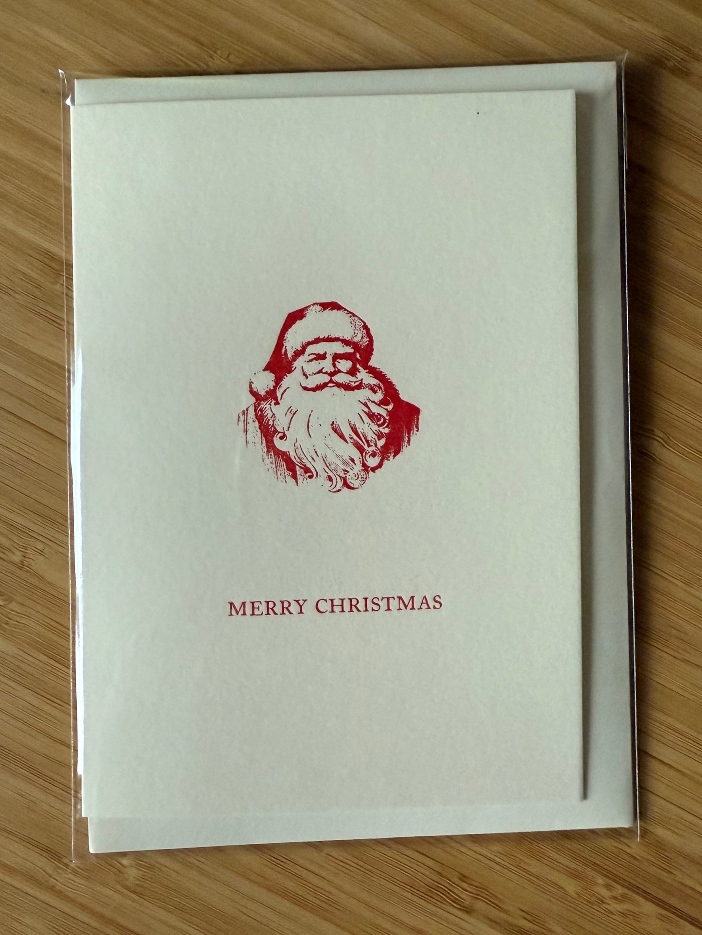 Merry Christmas Card - Retro Jolly Santa