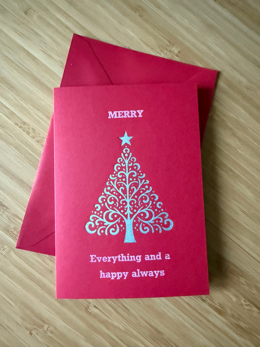 Merry Everything Card - Red