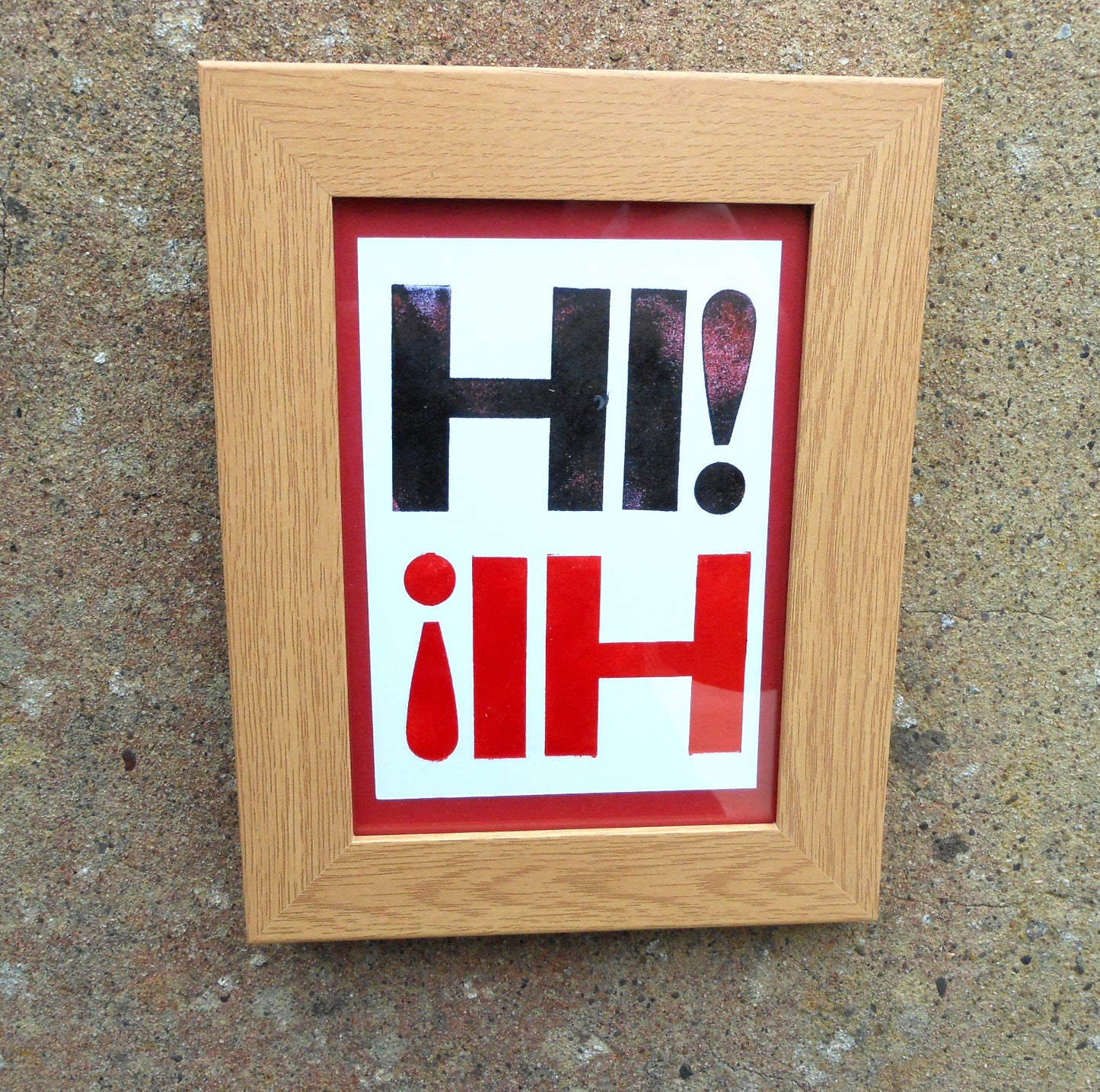 Say HI Hi postcard